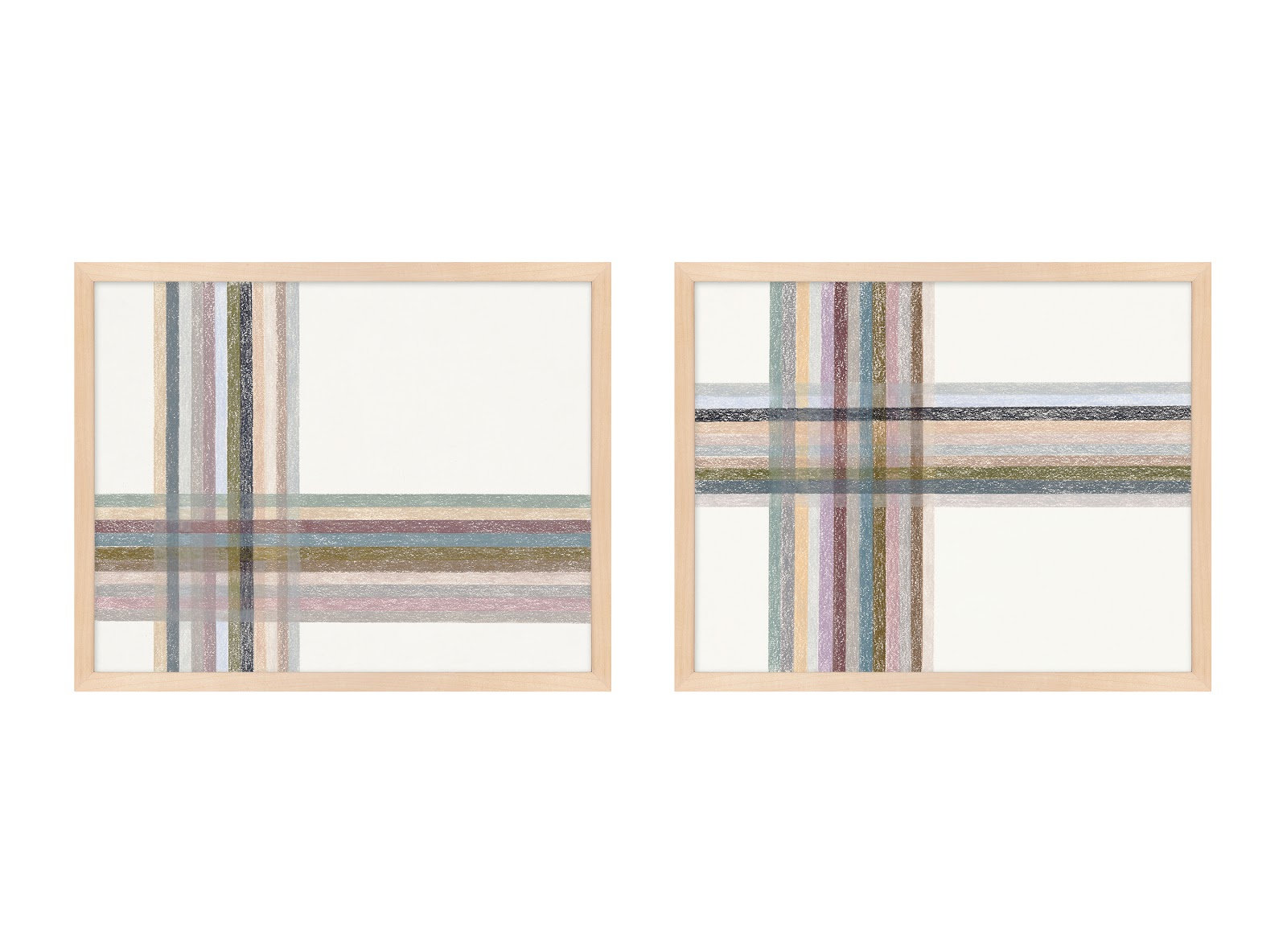 Lagos "Intersections Horizontal" Print, Maple Framed, 25" W x 20" H