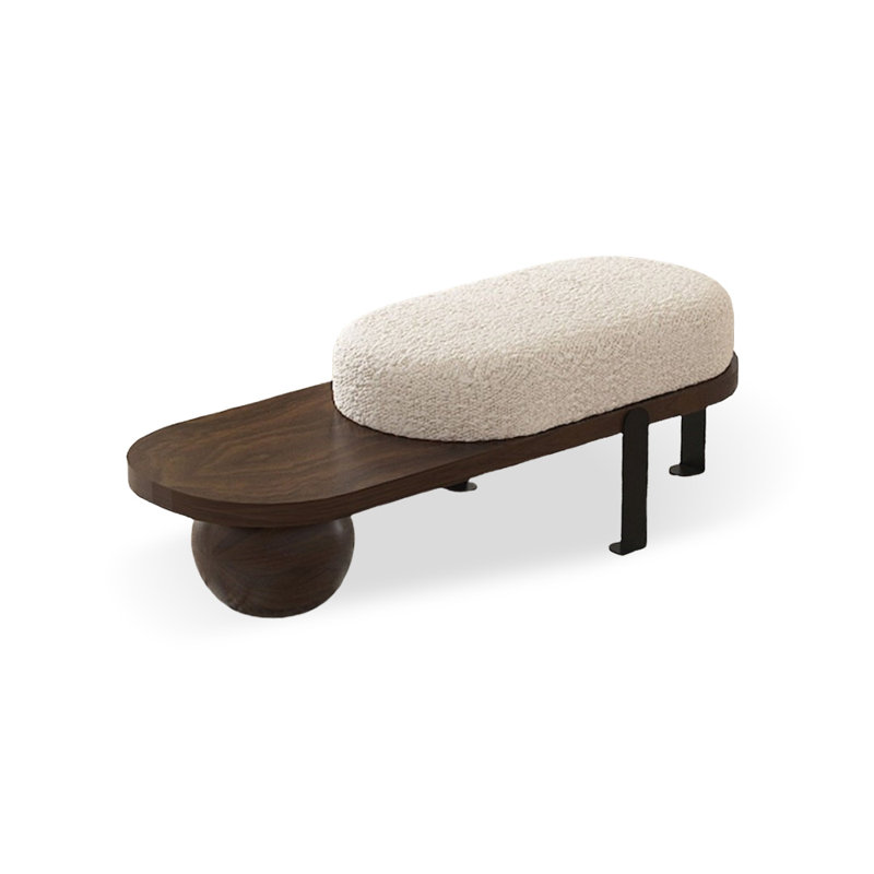Upholstered Bench, Brown