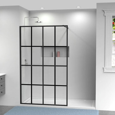 46'' W x 72'' H Wet Room Glass Screens with Glass