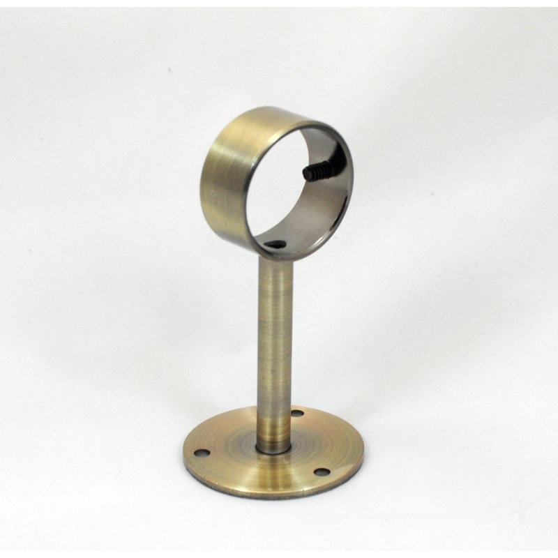 Support de fixation Phillip, Laiton antique, H 3,5 po x l 1,375 po x P 1,375 po