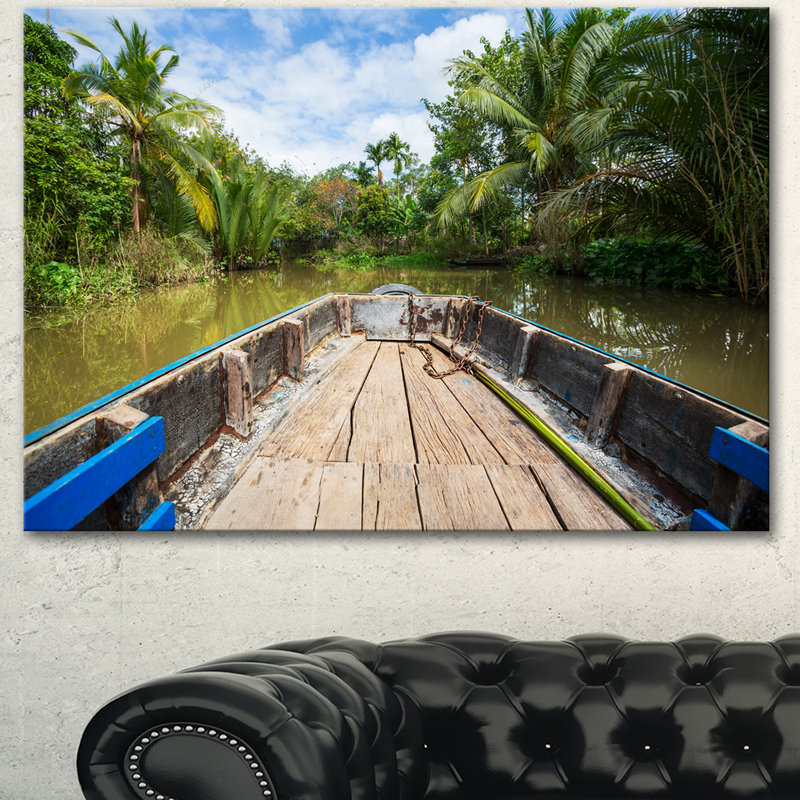 « bateau », reproduction de photo, Toile tendue, H 30 po x l 40 po x P 1,5 po