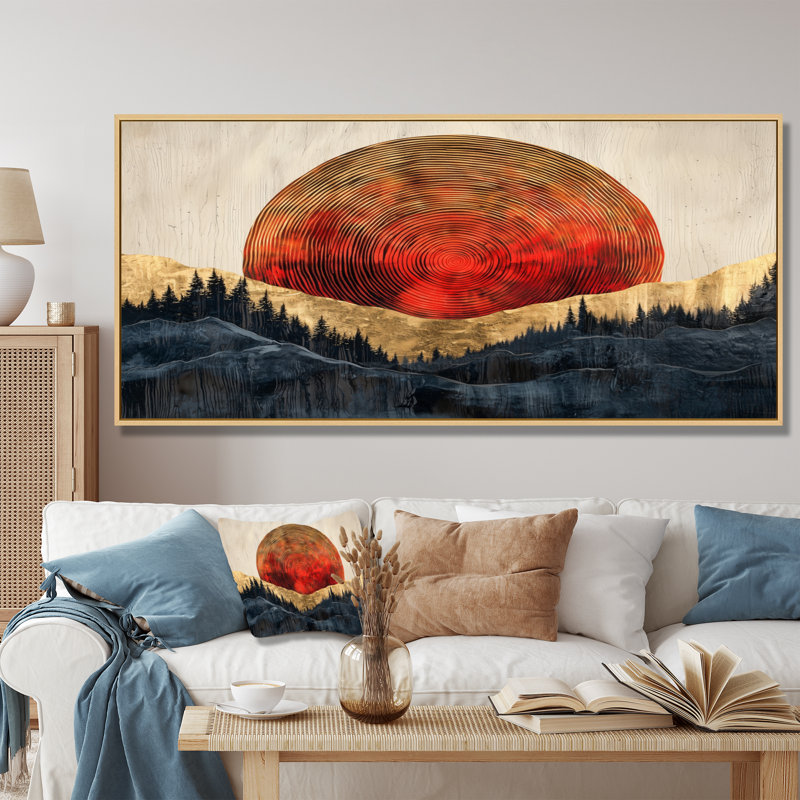 Graeff - Landscapes Canvas Art Print, H 28 po x l 60 po, Cadre flottant, Crème, crème