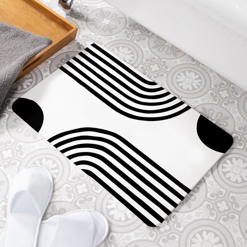 Non-Slip Shower Mat, White