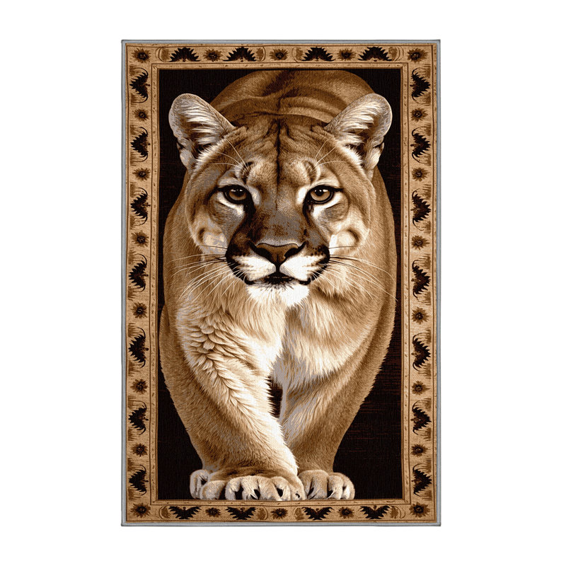  Tapis lavable Mountain Lion, Rectangulaire 2 pi x 3 pi