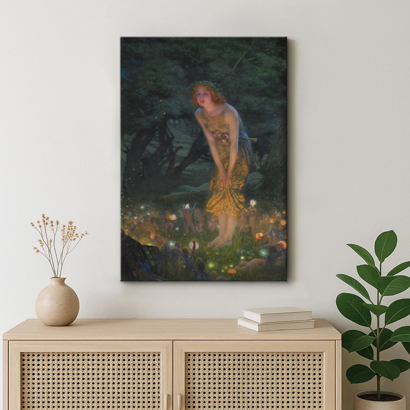 «Enchanted Fairy Tale Forest», impression de scène romantique, images sur toile encadrées, H 24 po x l 16 po x P 1,5 po