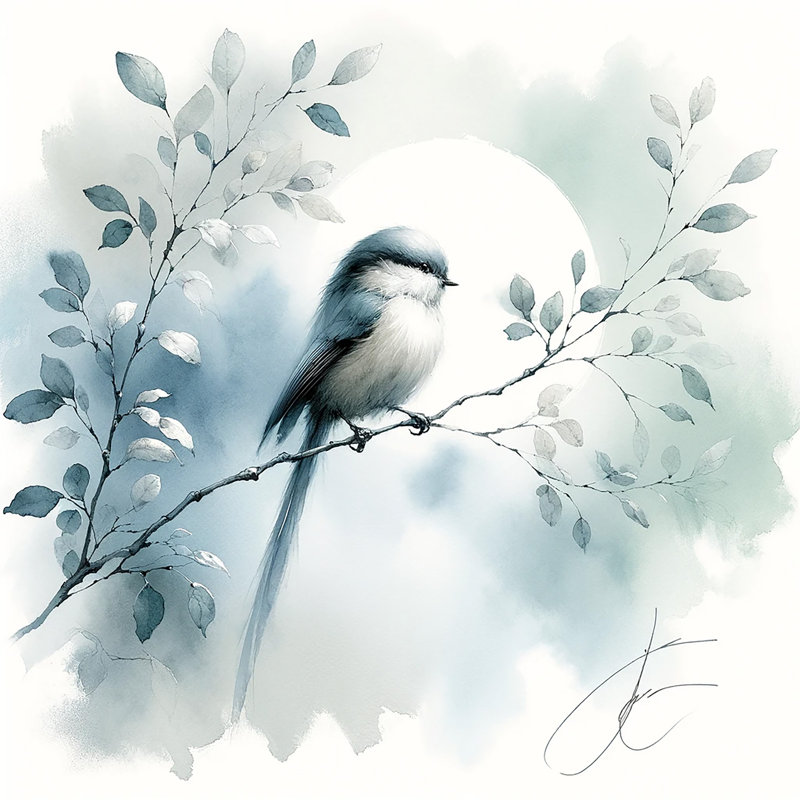 «Misty Morning Melody» sur toile, H 12 po x l 12 po x P 1 po