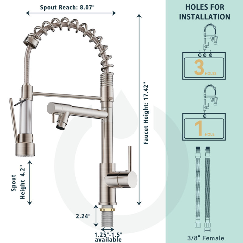 FORIOUS Kitchen Faucet & Reviews | Wayfair