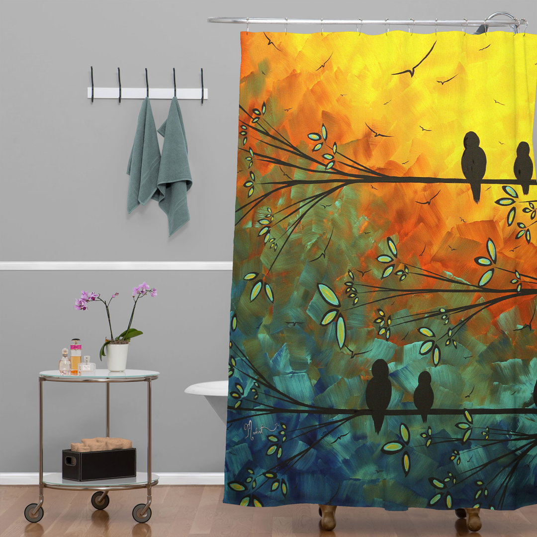 Madart Inc Floral Shower Curtain Deny Designs