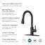 Robinet de cuisine rétractable à poignée simple avec accessoires-59881653