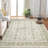Non-Slip Washable Kitchen & Hallway Runner Rug, Low Pile Vintage Floral, Stain Resistant-2049555045