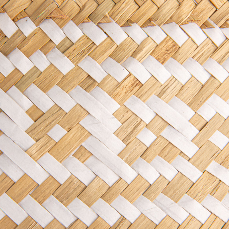 Ensemble de 3 paniers en rotin et en rotin tissés à la main avec motif