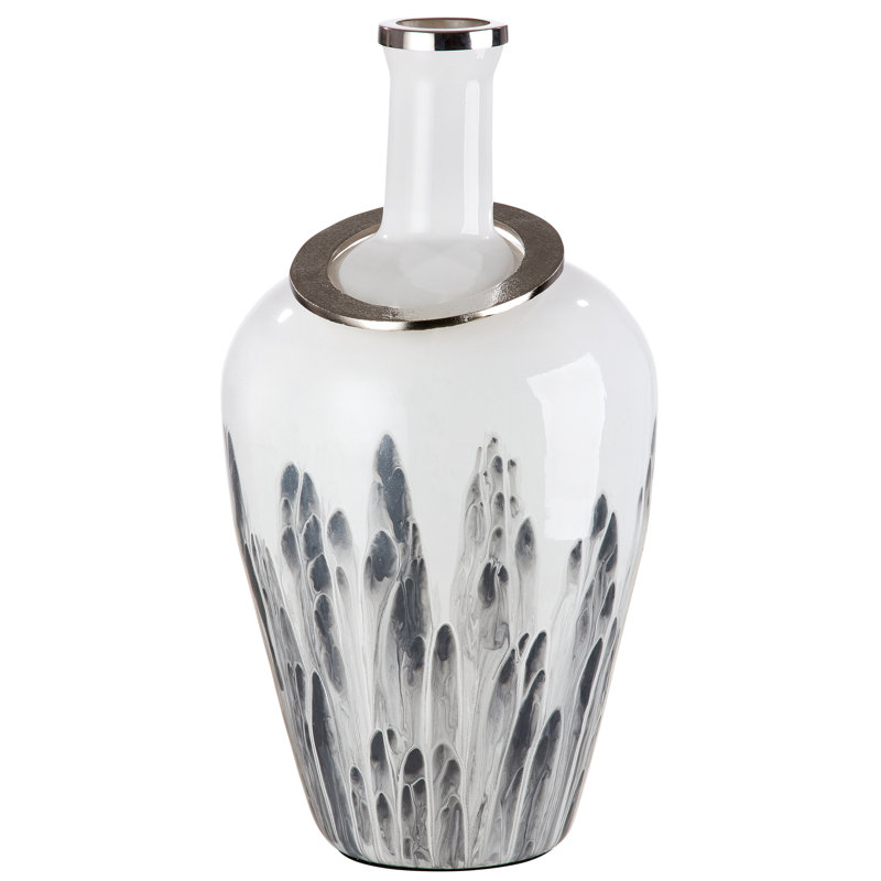 Ahrya Glass Table Vase, 19cm H x 11cm W x 11cm D