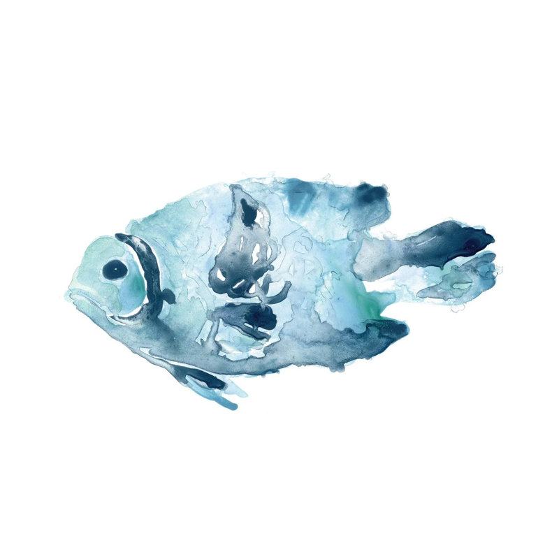 Blue Ocean Fish II, H 12 po x l 18 po x 1,5 po