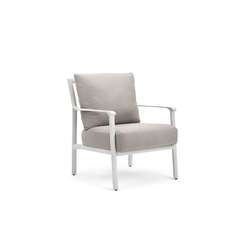 Outdoor Lounge Chair, Taupe, Light Gray, No