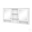 Armoire de rangement murale 2 en 1 avec tablettes réglables, charnières à fermeture en douceur, miroirs haute définition, pour meuble-lavabo, salon, rangement de chambre à coucher