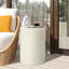 Evas 17.9" H Cement Round Side Table, Speckled Outdoor End Table