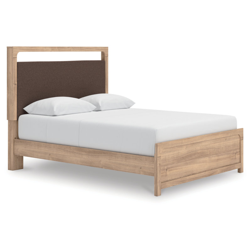 Grand lit plateforme tapissier Hafizur, Grand lit
