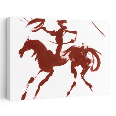 Cheval au galop, cheval contemporain abstrait, reproduction d'art mural