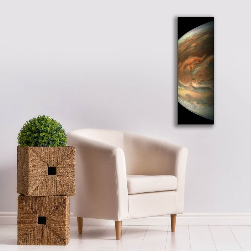 Toile épique Graffiti «Soaring Over Jupiter» par la NASA, 12 po x 36 po