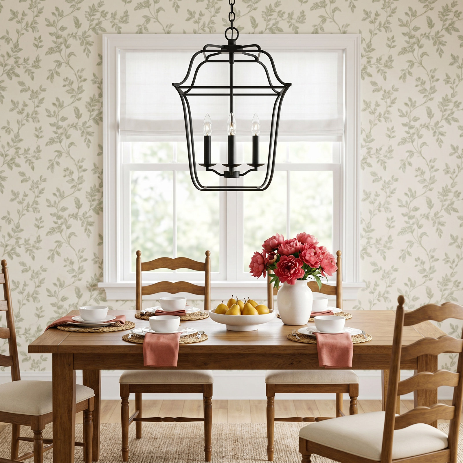 Lark 6-Light Chandelier, Royal Ebony, 4, 20" H x 14" W x 14" D