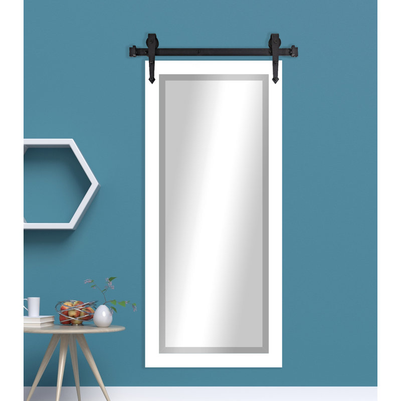 Miroir de salle de bain / meuble-lavabo Neace, H 72 po x l 32 po, Brun