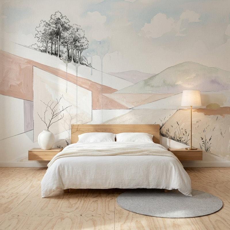 Walls Walls Walls Walls amovible décoration murale, 100 po x 96 po, Non tissé