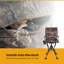 Chaise de camping pliante avec coussins
