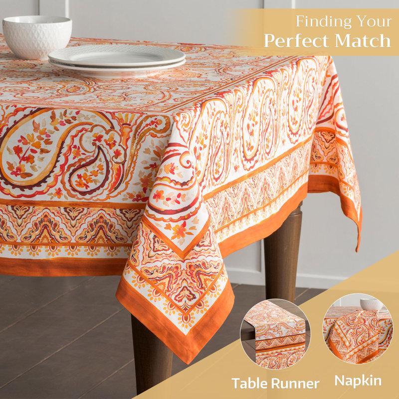 Maison d'Hermine Palatial Paisley 100% Cotton Tablecloth - 69" Round