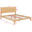Lit plateforme moderne en bois avec support à lattes-961072257-961072269