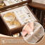 Boîte de rangement pour bijoux en bois 6 couches, organisateur de bijoux rustique avec miroir et tiroirs pour femme, étui à bijoux pour bagues et colliers, noir carbonisé-130105319