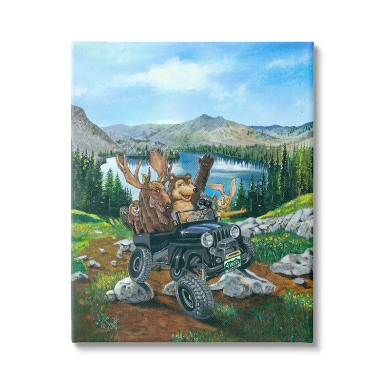 Conception d'art sur toile Stupell Industries par Wood West, H 48 po x l 36 po x P 1,5 po