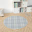 Tartan Block Deep Aqua Kids Play Mat-107389560