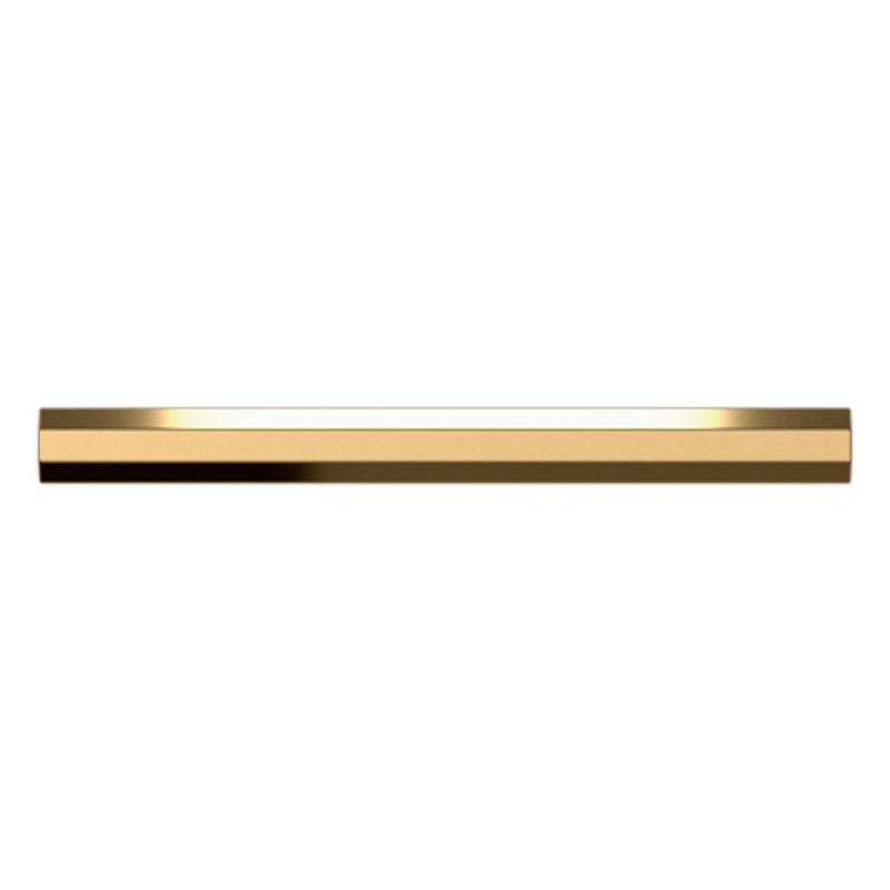 Polished Brass Octagonal Cabinet Pull with Mounting Hardware