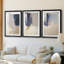 ABSTRACT Series cmxxi - impression encadrée sur mesure de qualité supérieure - 3 pièces-73949637-73949635