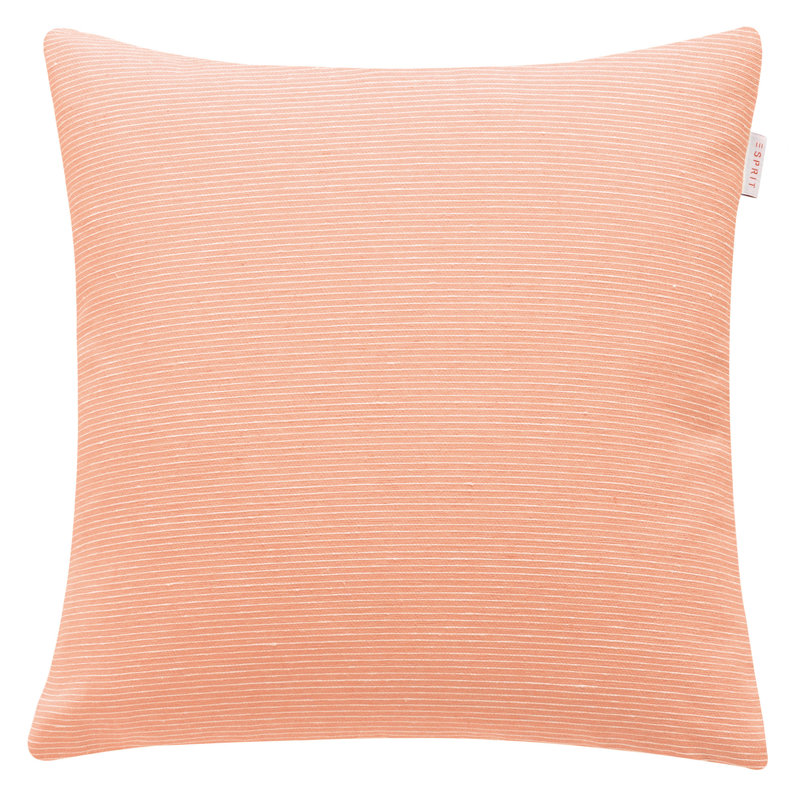 Essential Striped Square Cushion Cover, Dark Grey