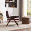 Chaises d'appoint de confort, tissu rayé moderne à structure en bois pour bureau à domicile