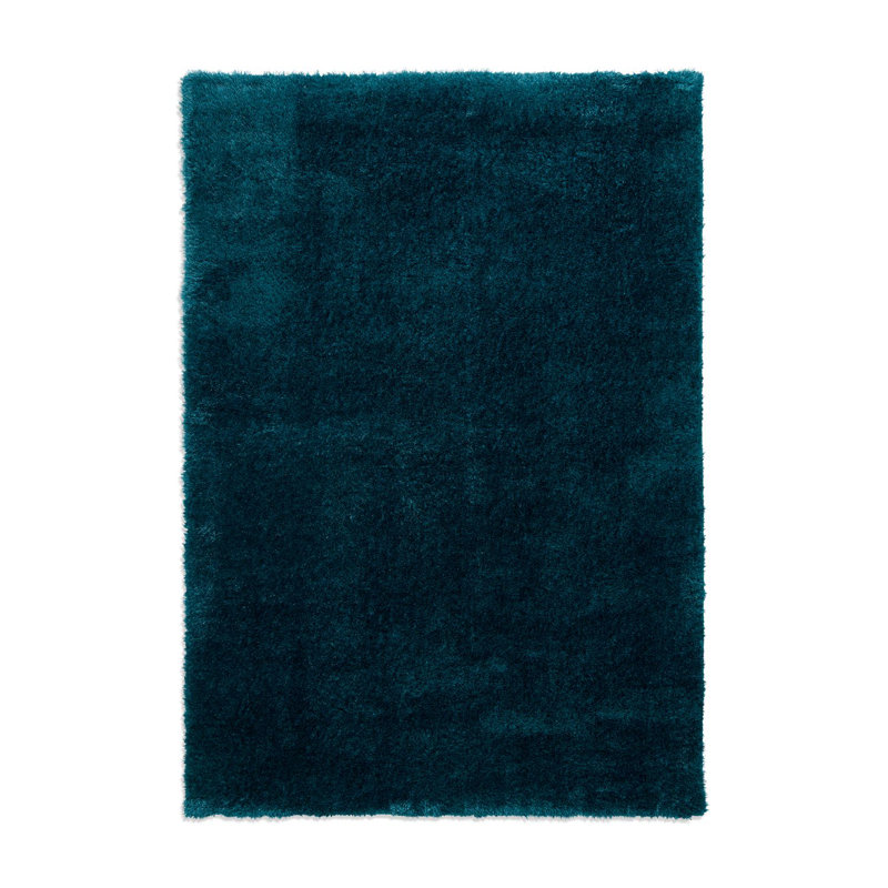 Lux Shaggy area rug Machine Woven Rectangle Dark Green, Rectangle 60 x 120cm