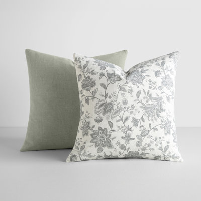 Ensemble de 2 coussins décoratifs en coton jacobin
