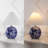 Egidius 19.5" Cottage Classic Chinoiserie Ceramic Orb LED Table Lamp with Pleated Shade-1444640947