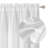 White Curtains 54 Inch Length 2 Panels, Faux Linen Textured Semi Sheer Light Filtering Soft Airy Rod Pocket Window Treatment Drapes, 30Wx54l Inch, Set Of 2