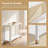 Elegant 2-Tier Glass Console Table with Gold & White Finish – Perfect for Entryway, Hallway, or Living Room-153608423