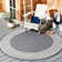 Tapis d'intérieur / extérieur géométrique Brympton Performance