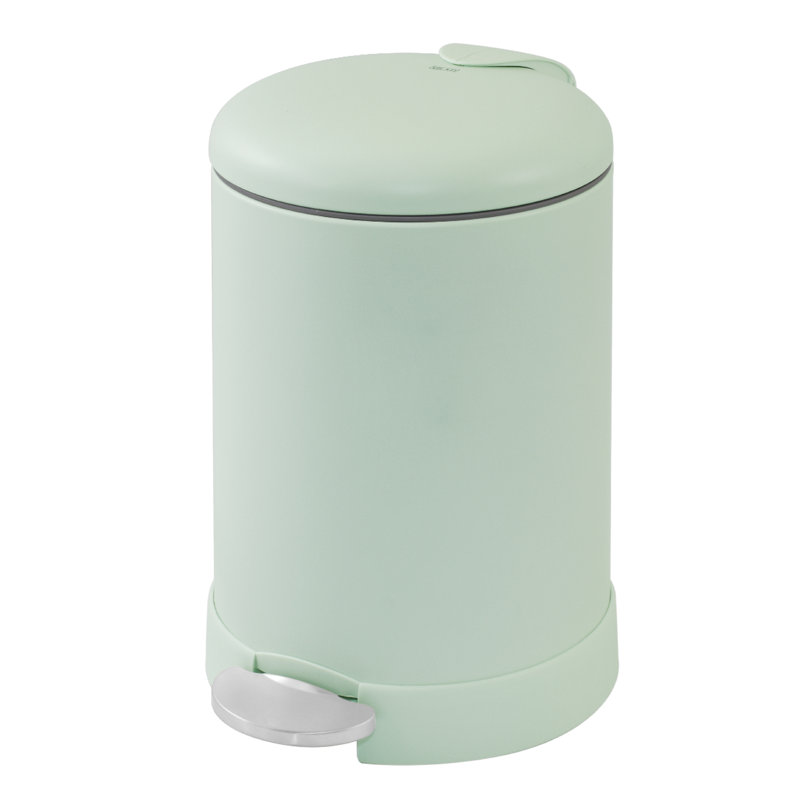 Glad Small Round Trash Can 1.2 Gallon, Green