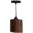 Hayashi Hammered Copper 8" Oval Cylinder Pendant Light