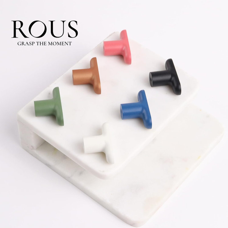 Snow White Aluminum T-Bar Cabinet Drawer Knob