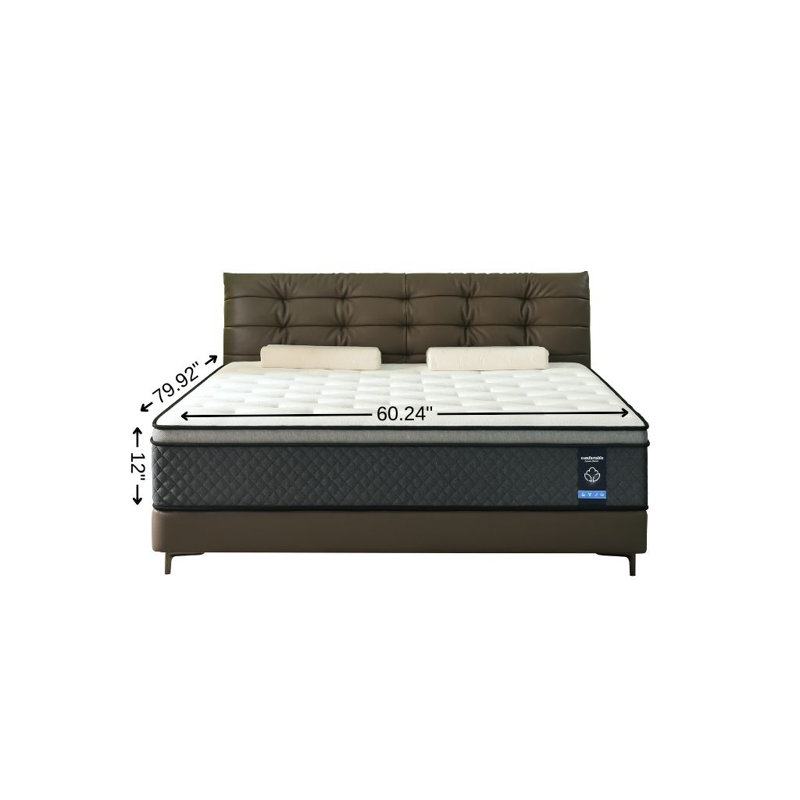 Grand matelas hybride en mousse 12 po, Queen,  12"