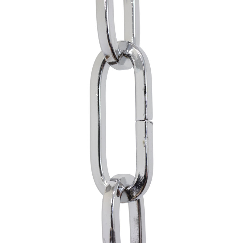 Chaîne de lustre décorative à maillons standard, H 36 po x l 0,79 po x P 0,16 po, Chrome poli