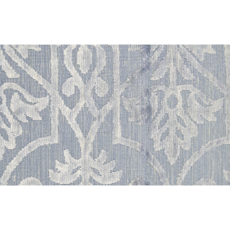 Ikat Area Rug in Light Blue