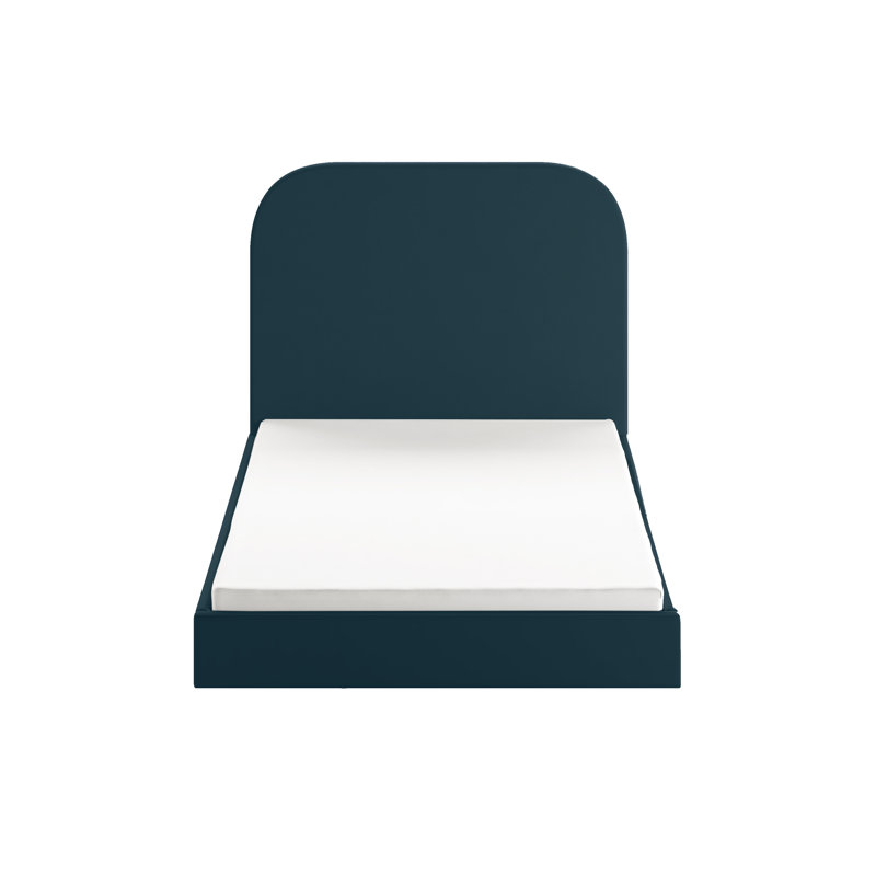 Plum Upholstered Ottoman Storage Bed, European Double  (140 x 200 cm), Teal