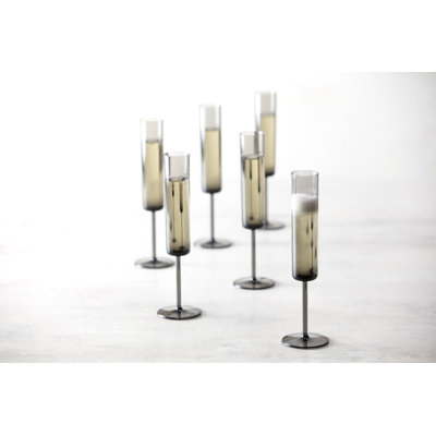 Fortessa Urbo Outdoor CoPolyester, 6 Ounce Champagne Flute (Set of 6),